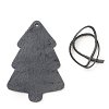 Tmavě stříbrná vánoční ozdoba stromeček 619-1215-29