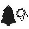 Černá vánoční ozdoba stromeček 619-1215-60