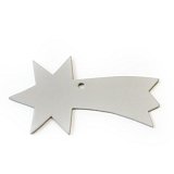 Světle šedá vánoční ozdoba kometa 619-1214-20