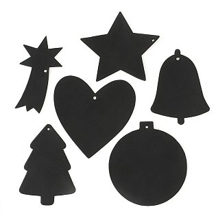 Černá vánoční ozdoba kometa 619-1214-60