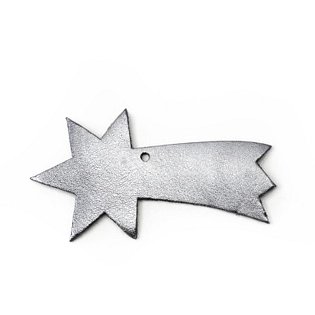 Tmavě stříbrná vánoční ozdoba kometa 619-1214-29