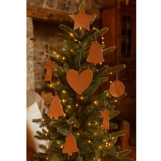 Hnědá vánoční ozdoba kometa 619-1214-41