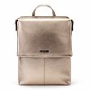 Růžovo zlatý městský kožený batoh 311-1660-35