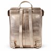 Růžovo zlatý městský kožený batoh 311-1660-35