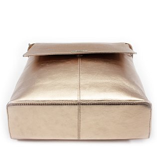 Růžovo zlatý městský kožený batoh 311-1660-35