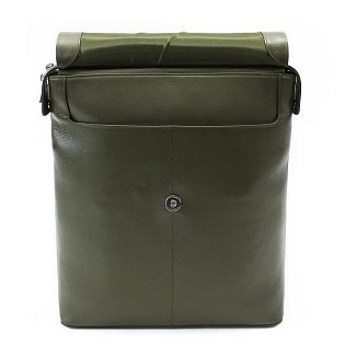Tmavě zelený městský kožený batoh 311-1660-57