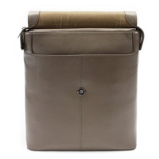 Šedohnědý městský kožený batoh 311-1660-26