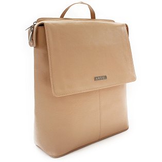Béžový městský kožený batoh 311-1660-82