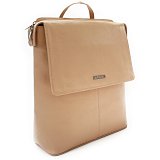 Béžový městský kožený batoh 311-1660-82