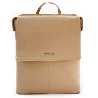 Béžový městský kožený batoh 311-1660-82