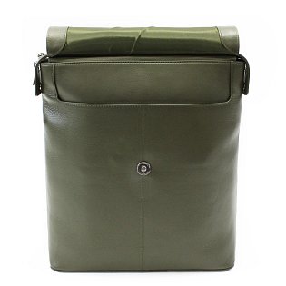 Tmavě zelený městský kožený batoh 311-1660-57