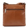 Hnědá kožená zipová kabelka 212-3014-40