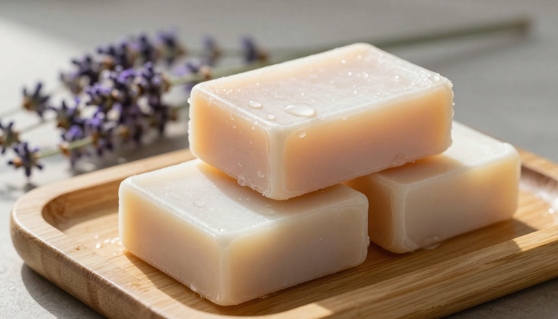 Kostky mýdla pro tělovou péči s levandulí