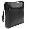 Černá kožená zipová kabelka 212-3014-60