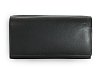 Černá dámská psaníčková kožená peněženka s klopnou 511-2018-60