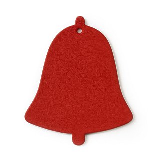 Červená sada kožených vánočních ozdob 412-1310-31