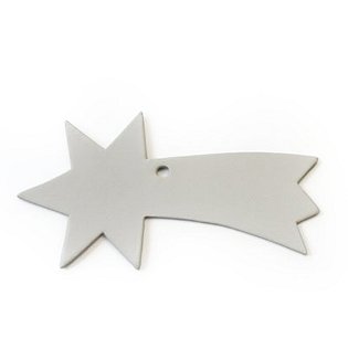 Světle šedá sada kožených vánočních ozdob 412-1310-20