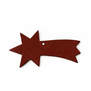 Hnědá sada kožených vánočních ozdob 412-1310-41