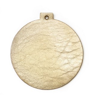 Zlatá sada kožených vánočních ozdob 412-1310-01