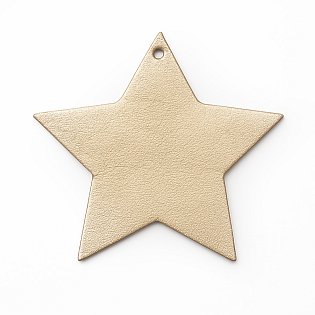 Zlatá sada kožených vánočních ozdob 412-1310-01