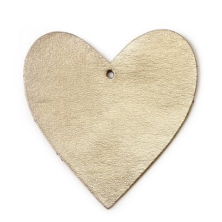 Zlatá sada kožených vánočních ozdob 412-1310-01