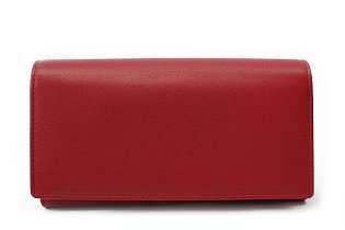 Červená kožená číšnická peněženka s kapsami na kreditní karty 515-2401C-31