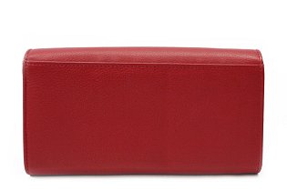 Červená kožená číšnická peněženka s kapsami na kreditní karty 515-2401C-31