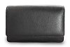 Černá pánská kožená dokladová etue 611-2410-60