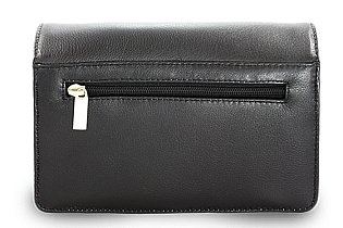 Černá pánská kožená dokladová etue 611-2410-60