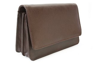Hnědá pánská kožená dokladová etue 611-2410-40