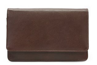 Hnědá pánská kožená dokladová etue 611-2410-40