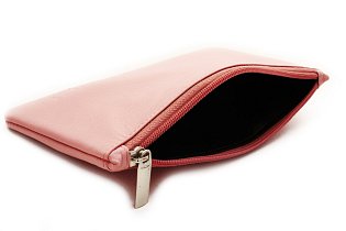 Světle růžová kožená etue 611-0023-71