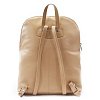 Béžový kožený zipový batoh 311-8955-82