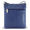 Modrá kožená zipová kabelka 212-3013-97