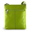 Zelená kožená zipová kabelka 212-3013-51