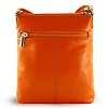 Oranžová kožená zipová kabelka 212-3013-84
