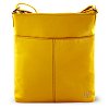 Žlutá kožená zipová kabelka 212-3013-86