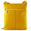 Žlutá kožená zipová kabelka 212-3013-86