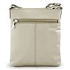 Světle šedá kožená zipová kabelka 212-3013-20