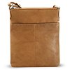 Světle hnědá kožená zipová kabelka 212-3013-05