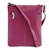 Fuxiová kožená zipová kabelka 212-3013-36