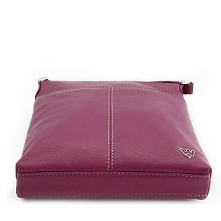 Fuxiová kožená zipová kabelka 212-3013-36