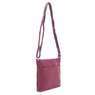 Fuxiová kožená zipová kabelka 212-3013-36