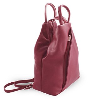 Dámský kožený batůžek burgundy 311-1184-34