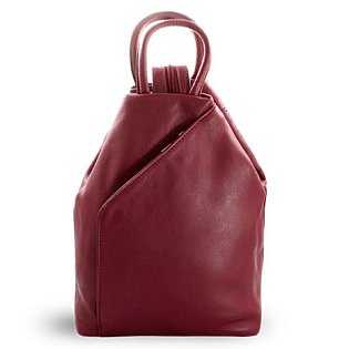 Dámský kožený batůžek burgundy 311-1184-34