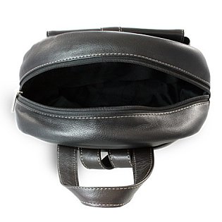 Černý kožený batoh 311-1717-60/40