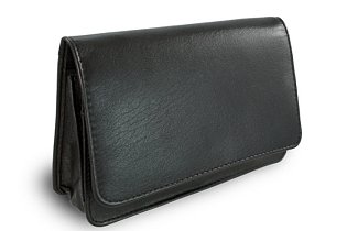 Černá kožená etue 611-0016-60
