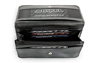 Černá kožená etue 611-0016-60