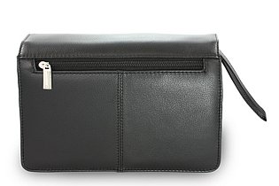 Černá pánská kožená dokladová etue 611-2411-60