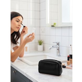 Černá dámská kožená etue 611-0395-60